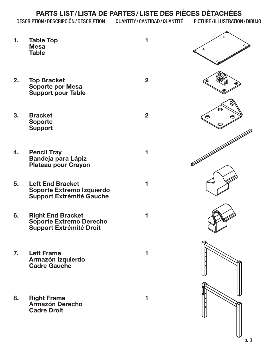 Studio Designs Graphix II Workstation – 30 x 42 inches User Manual | Page 3 / 12