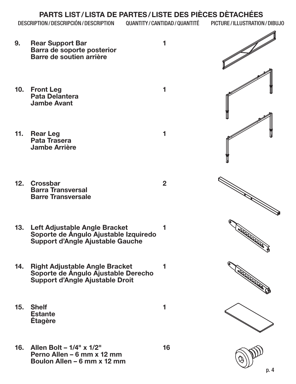 Studio Designs Graphix II Workstation – 30 x 42 inches User Manual | Page 4 / 12