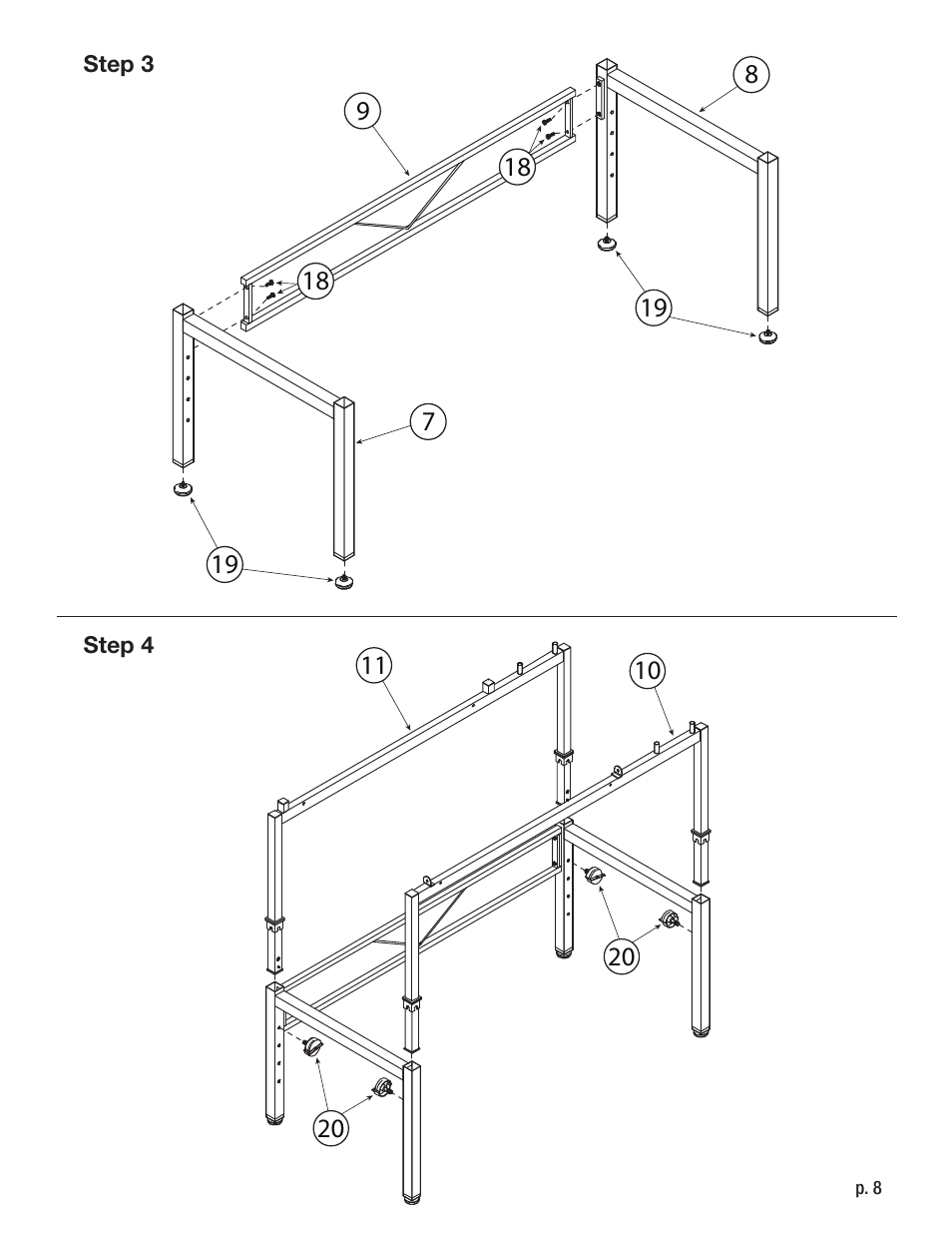 Studio Designs Graphix II Workstation – 30 x 42 inches User Manual | Page 8 / 12