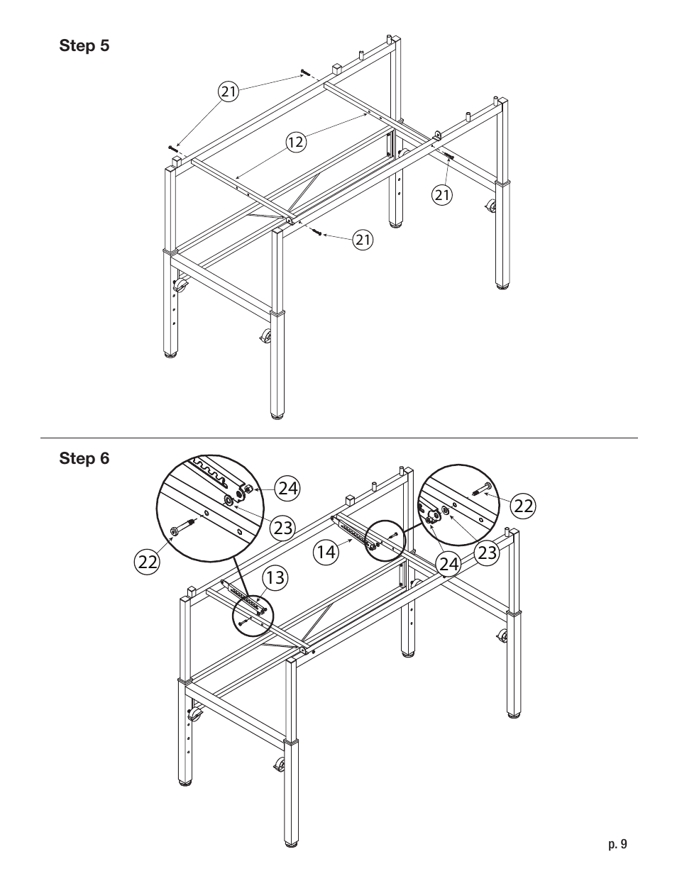 Studio Designs Graphix II Workstation – 30 x 42 inches User Manual | Page 9 / 12