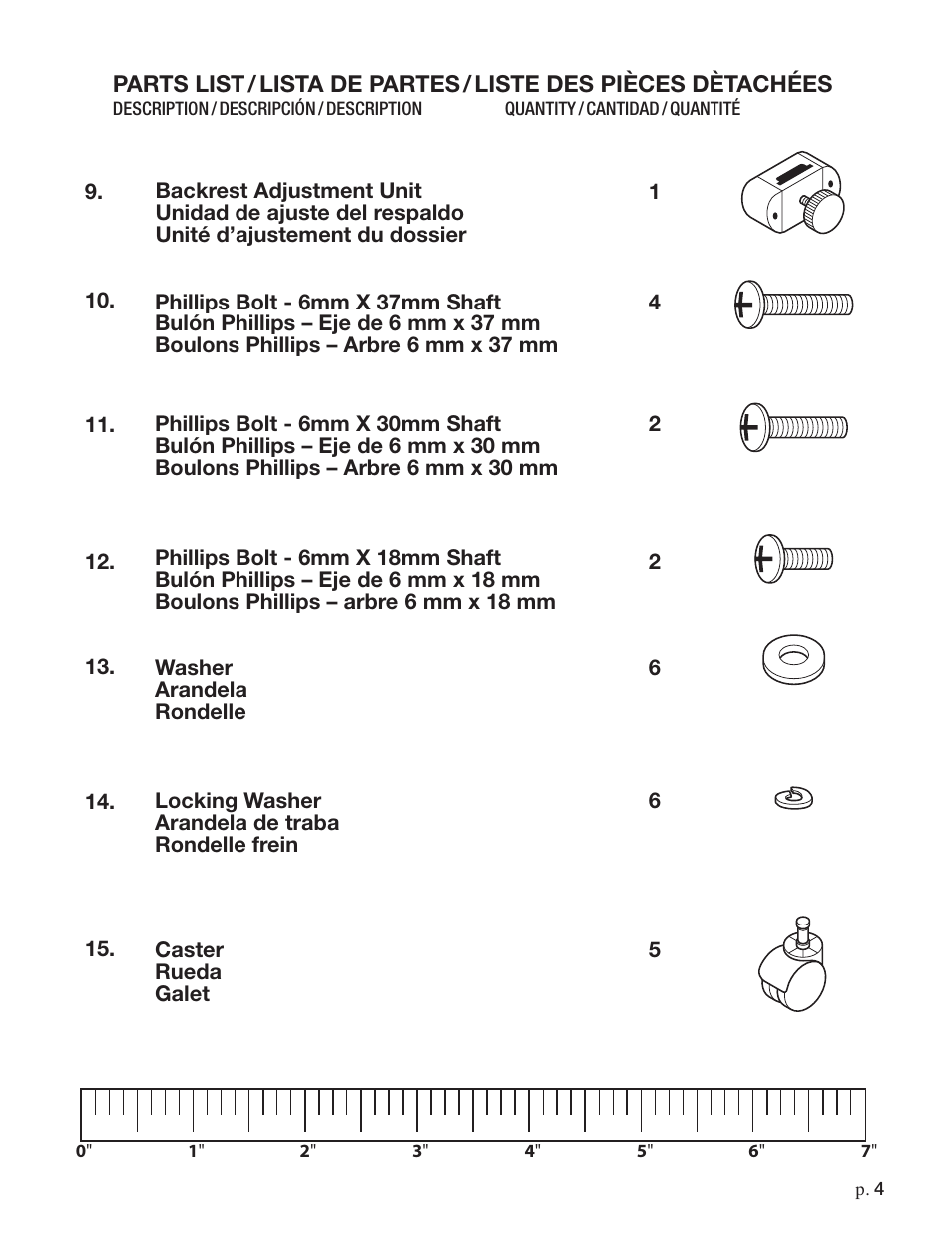 Studio Designs Maxima II Drafting Chair User Manual | Page 4 / 9