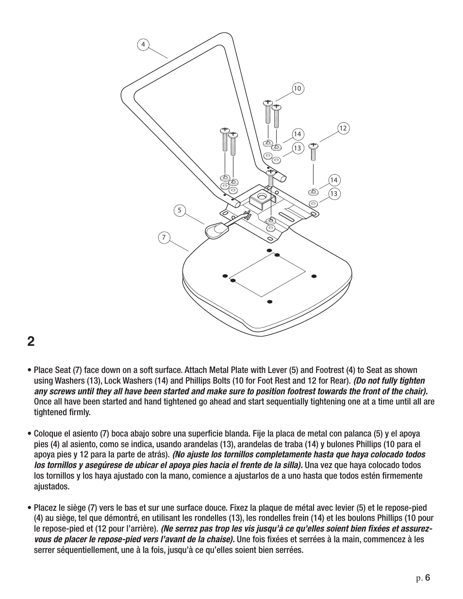 Studio Designs Maxima II Drafting Chair User Manual | Page 6 / 9