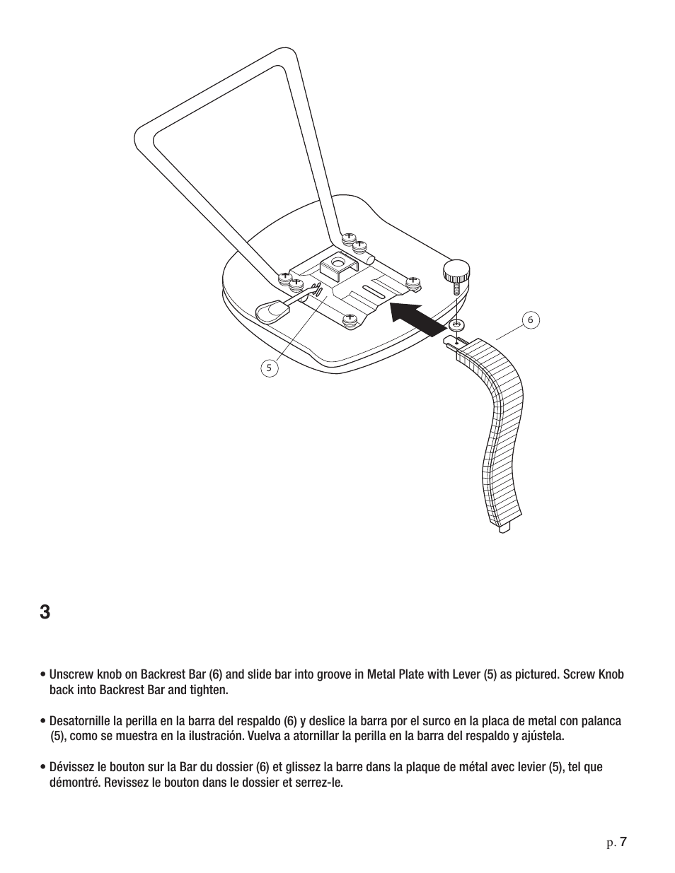 Studio Designs Maxima II Drafting Chair User Manual | Page 7 / 9