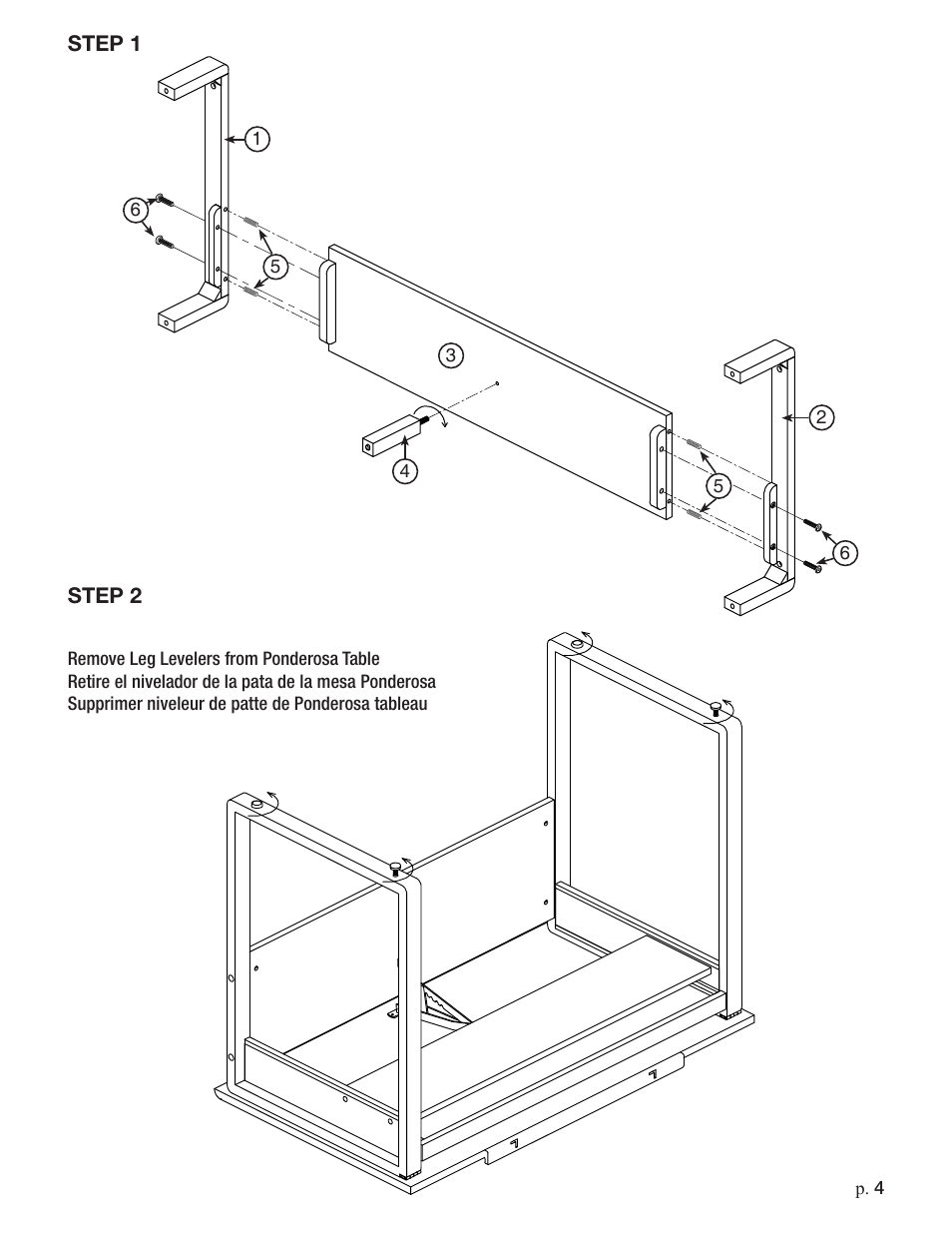 Studio Designs Ponderosa Leg Extensions User Manual | Page 4 / 6