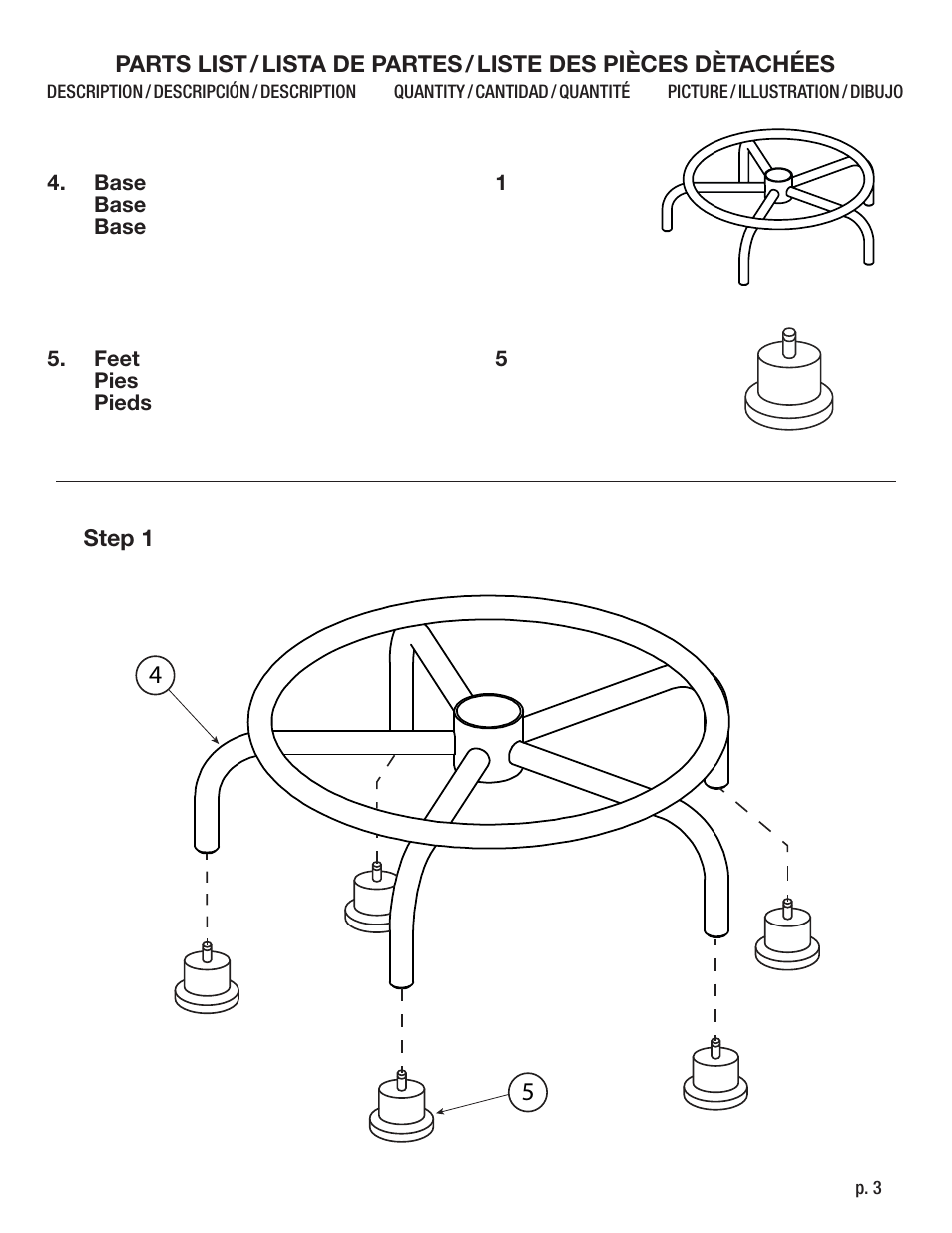 Studio Designs Retro Stool User Manual | Page 3 / 5