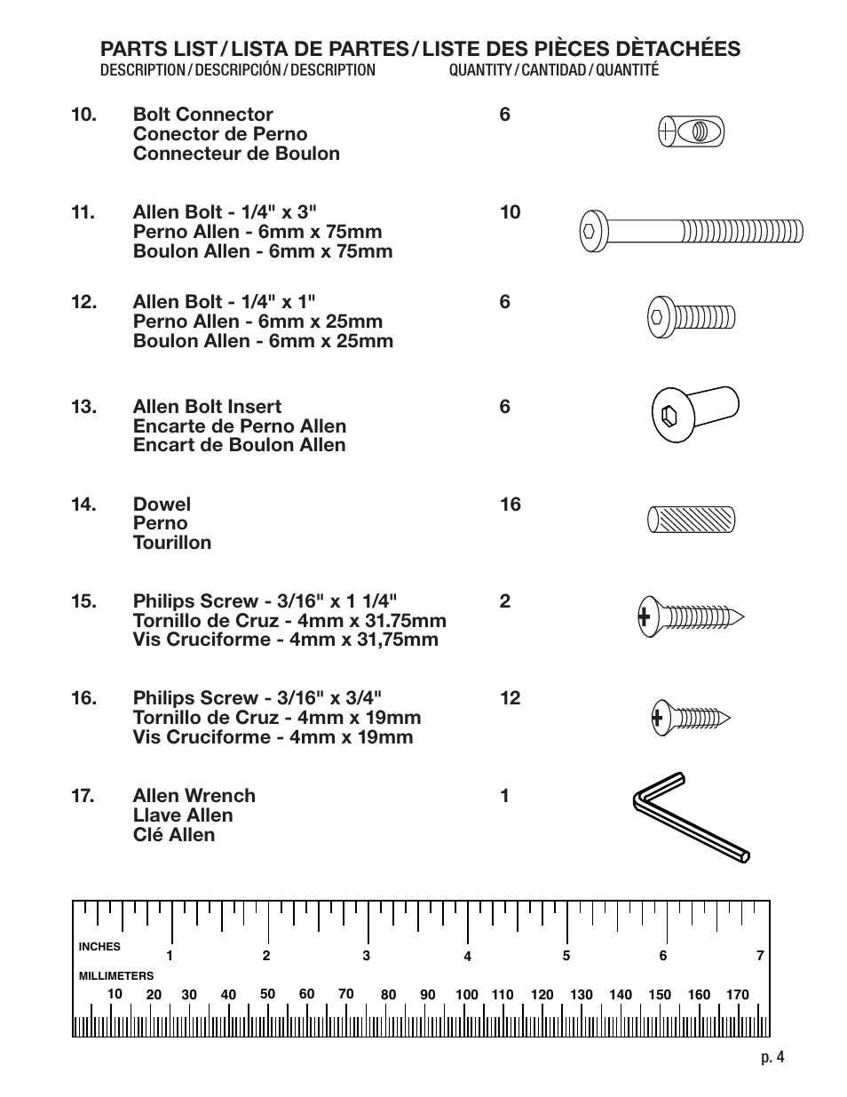 Studio Designs Vintage Drafting Table 42 inch User Manual | Page 4 / 9