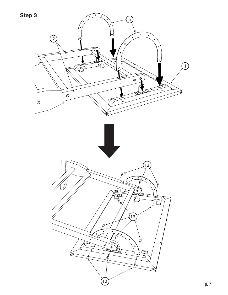 Studio Designs Vintage Drafting Table 42 inch User Manual | Page 7 / 9