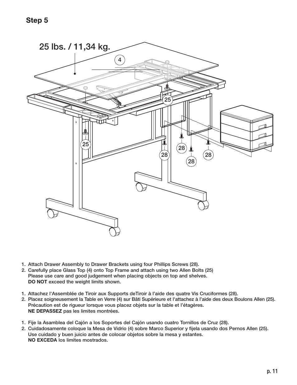 Studio Designs Vision Craft Station User Manual | Page 11 / 12