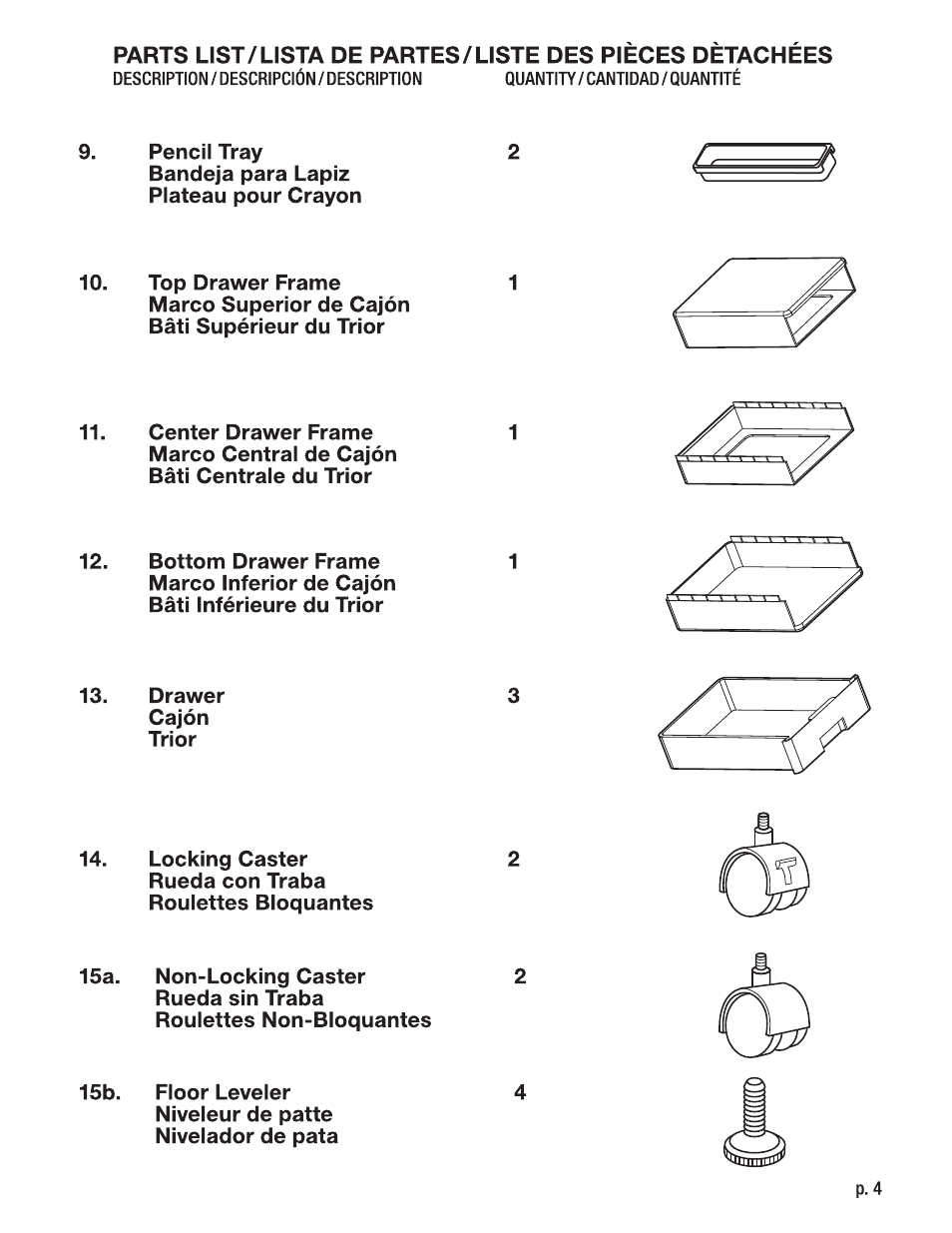 Studio Designs Vision Craft Station User Manual | Page 4 / 12