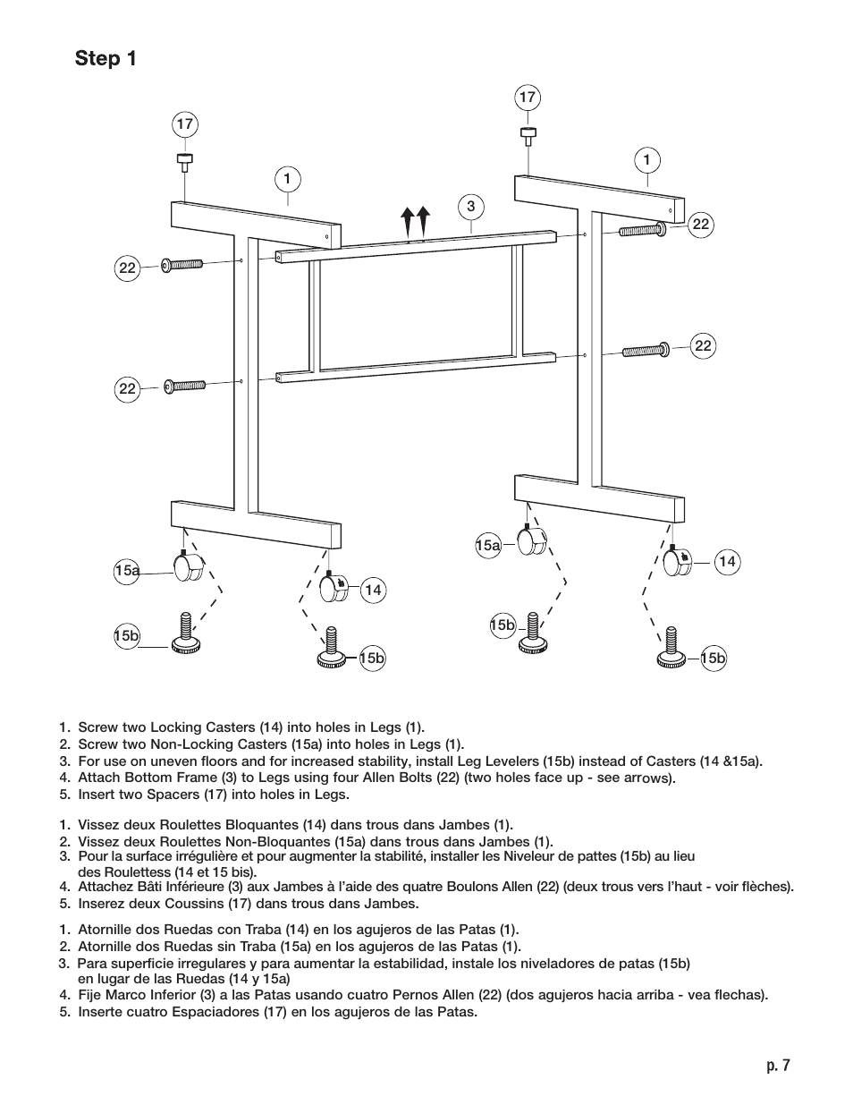 Studio Designs Vision Craft Station User Manual | Page 7 / 12