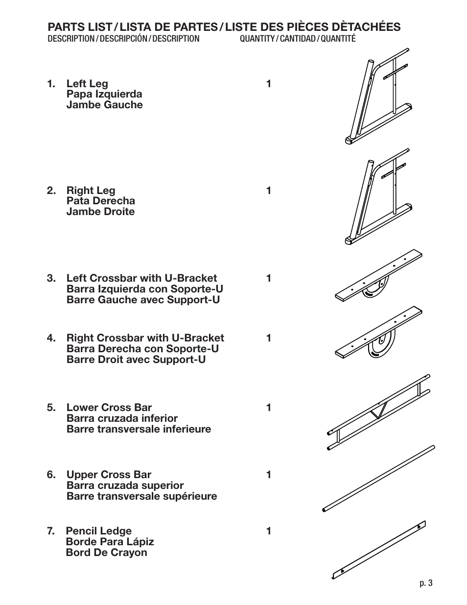 Studio Designs Zenith Drafting Table User Manual | Page 3 / 9