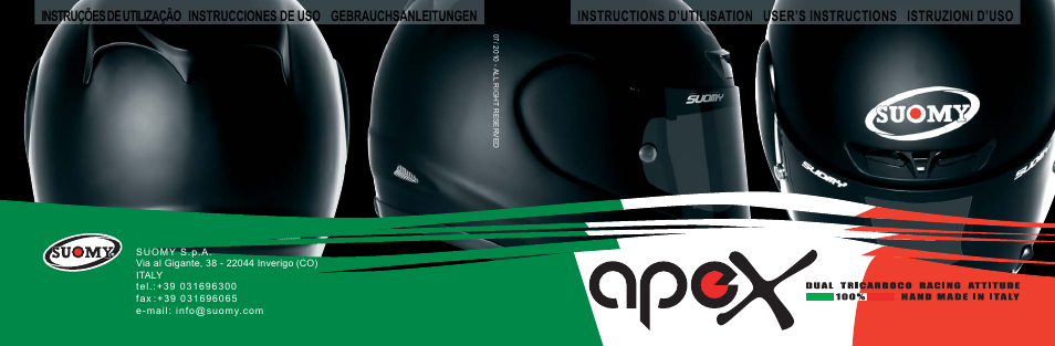 SUOMY Apex User Manual | 100 pages