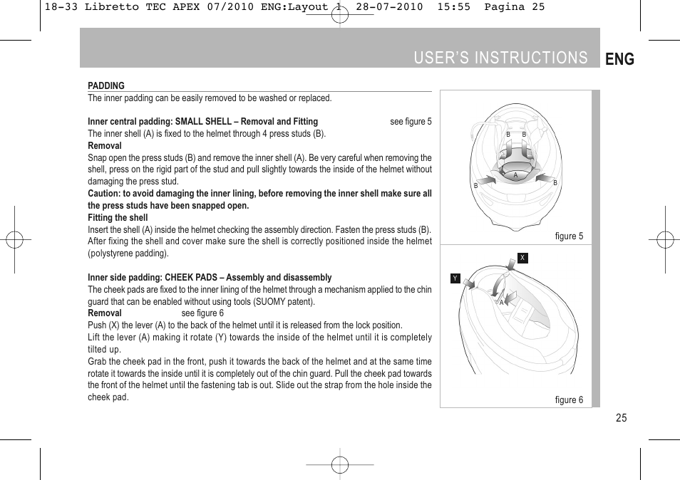 User’s instructions eng | SUOMY Apex User Manual | Page 27 / 100