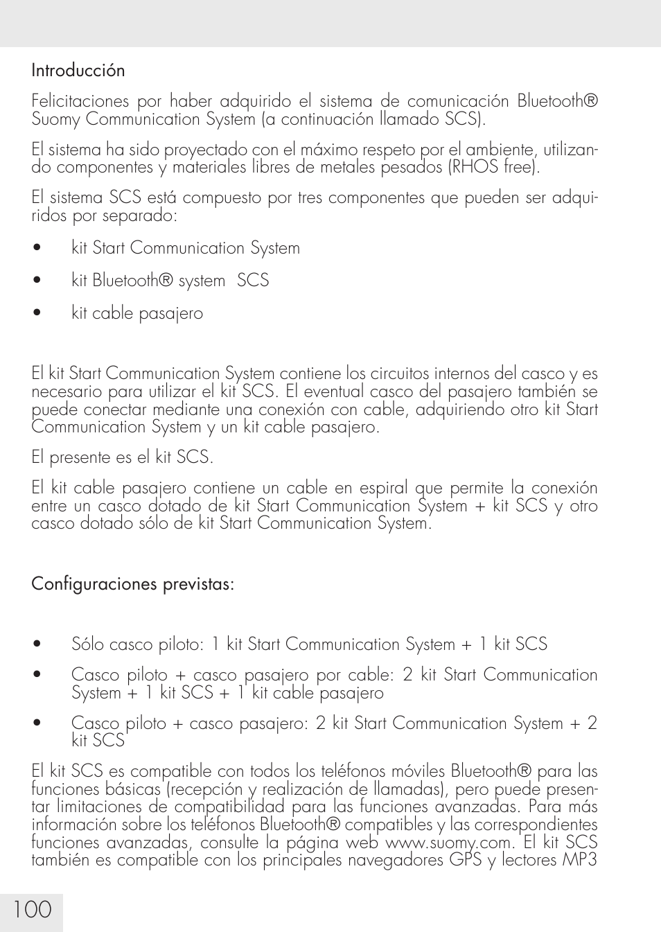 SUOMY Communication System SCS User Manual | Page 102 / 171
