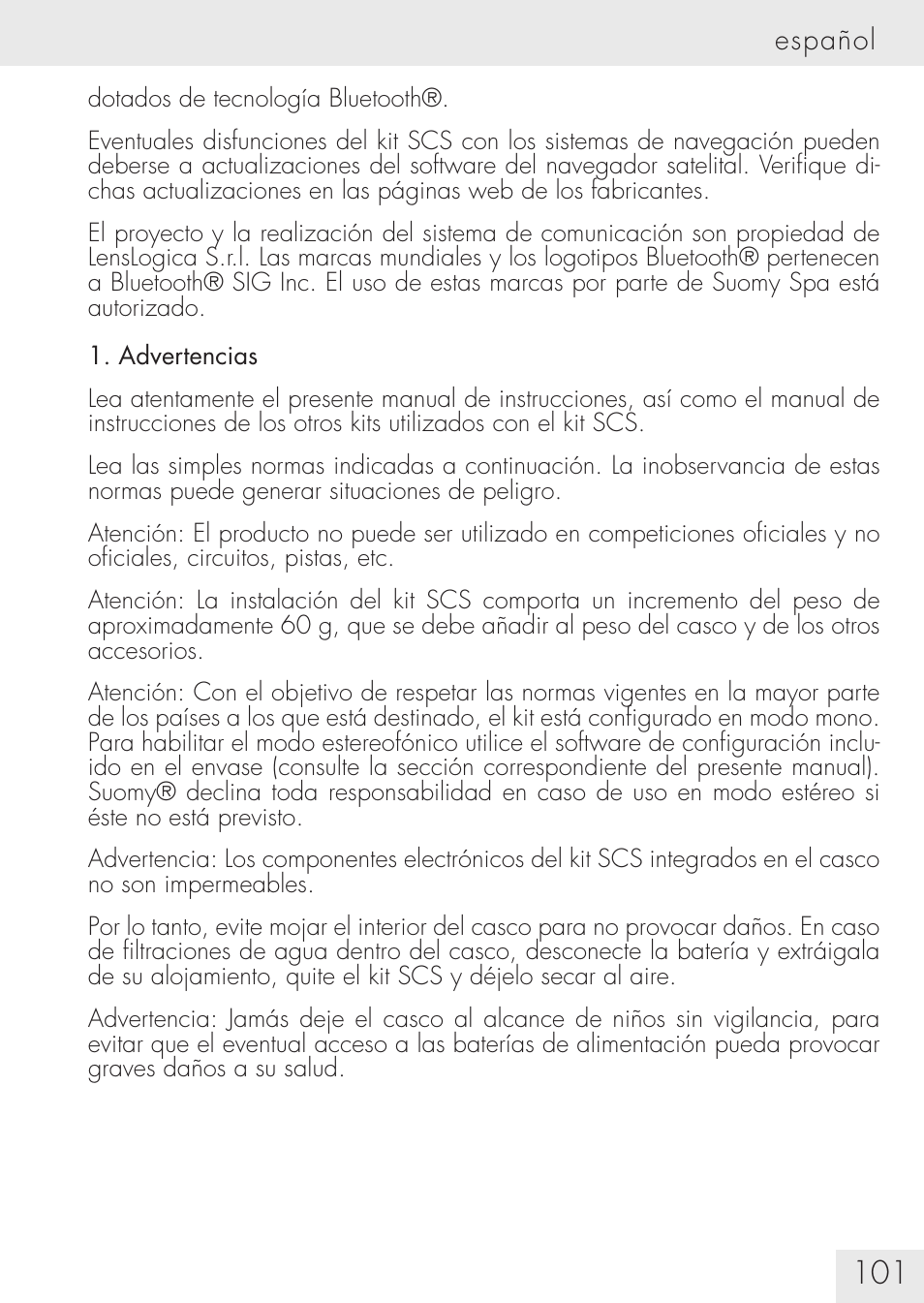 SUOMY Communication System SCS User Manual | Page 103 / 171