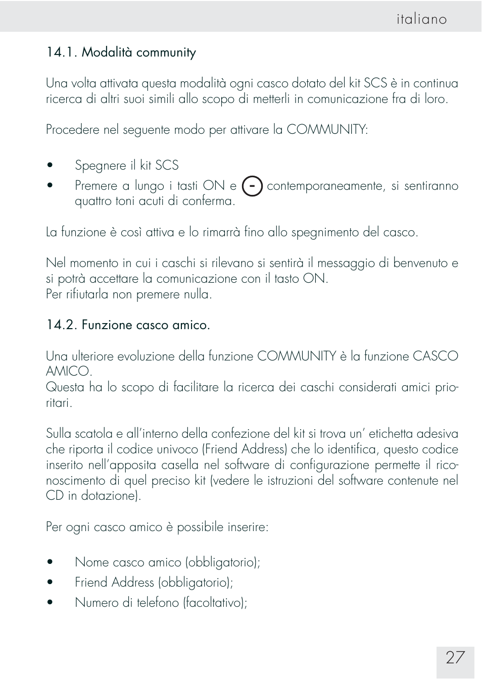 SUOMY Communication System SCS User Manual | Page 29 / 171