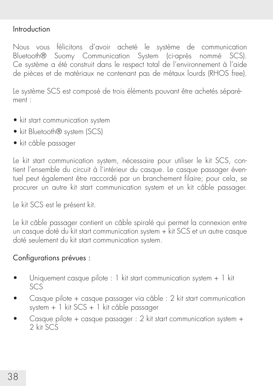 SUOMY Communication System SCS User Manual | Page 40 / 171