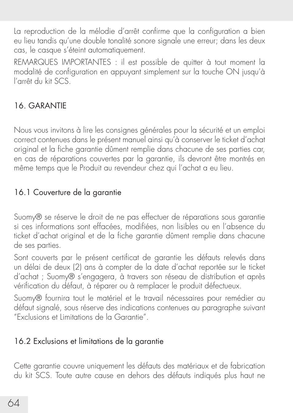 SUOMY Communication System SCS User Manual | Page 66 / 171