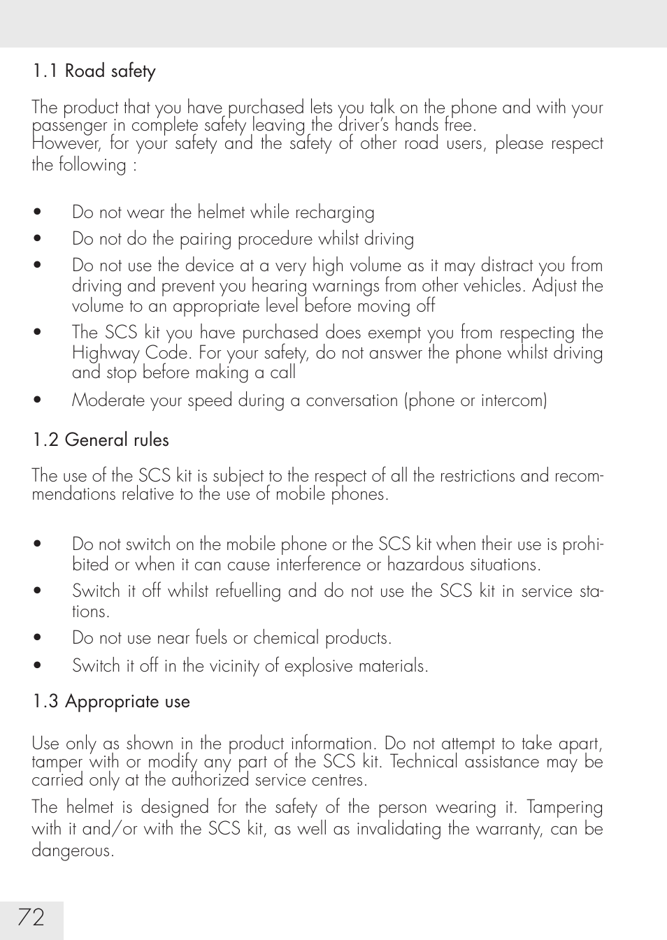 SUOMY Communication System SCS User Manual | Page 74 / 171