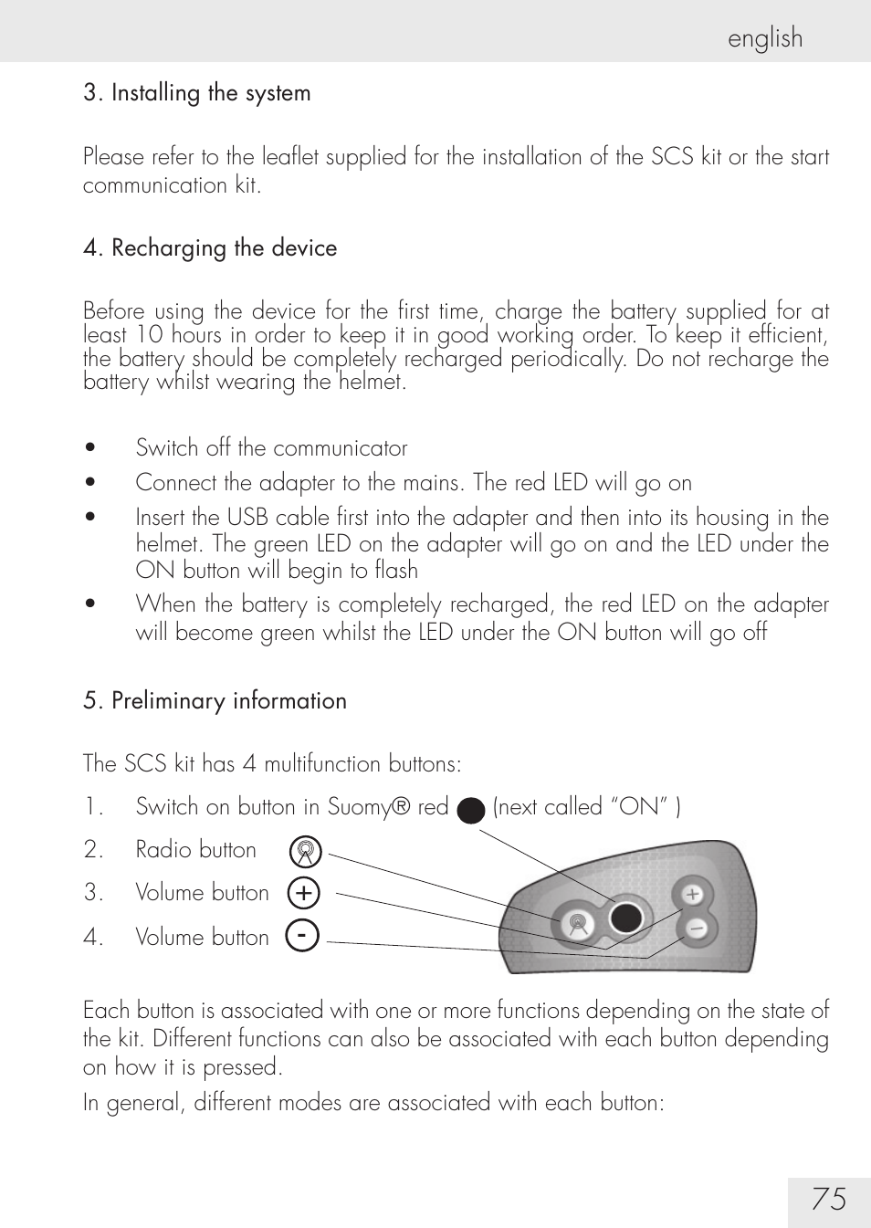 SUOMY Communication System SCS User Manual | Page 77 / 171