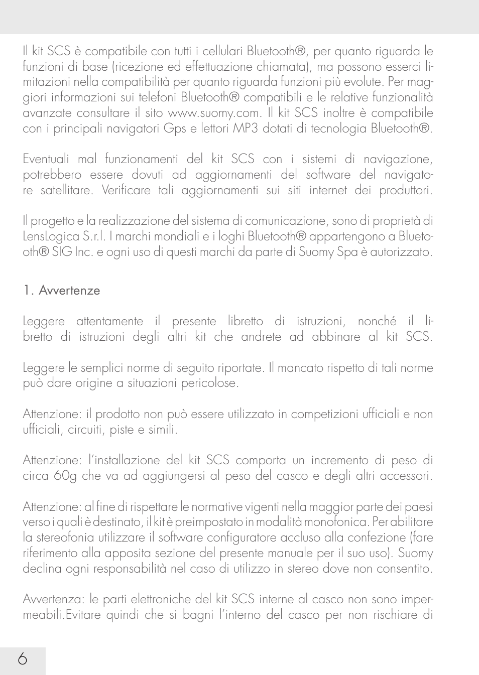 SUOMY Communication System SCS User Manual | Page 8 / 171