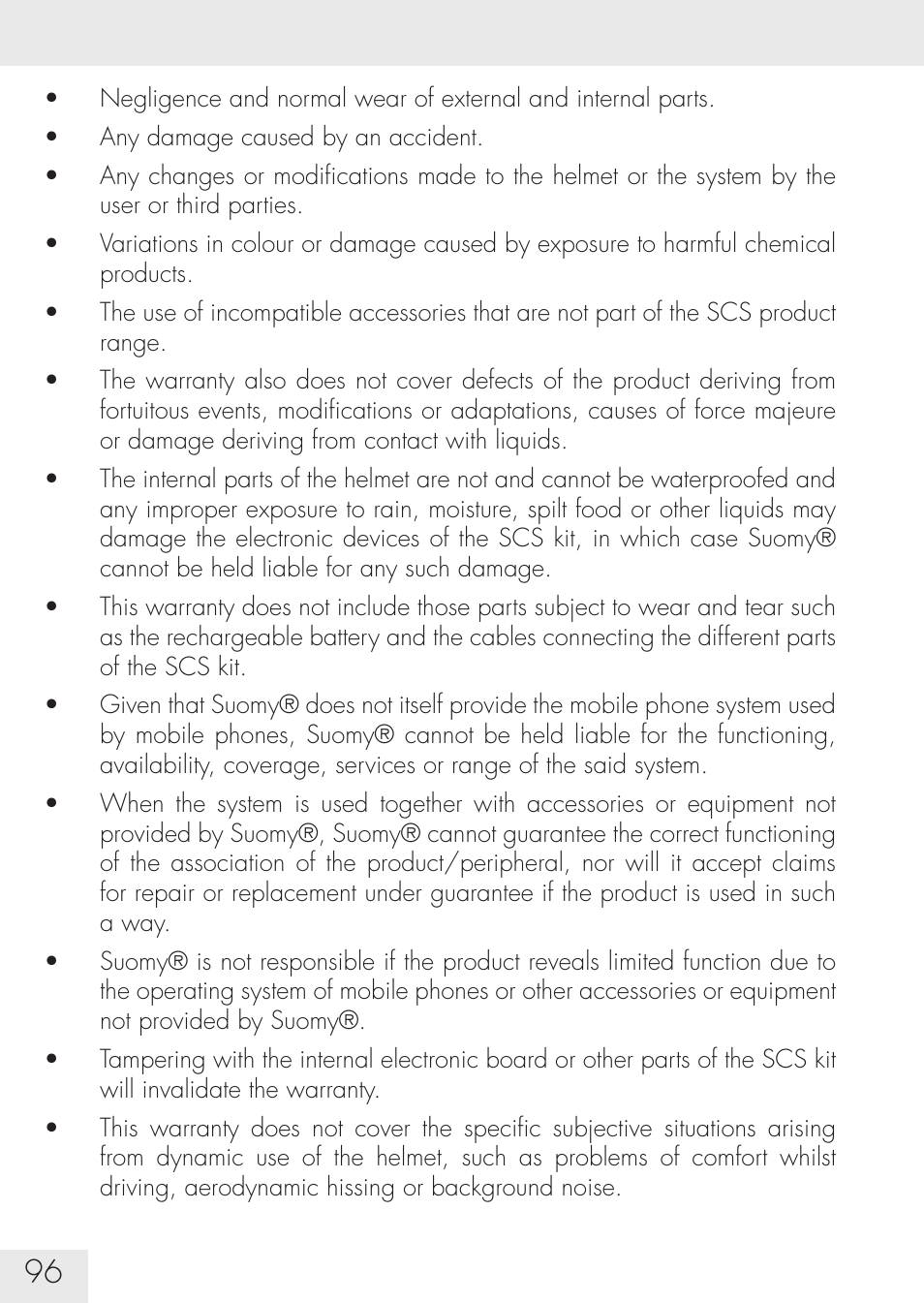 SUOMY Communication System SCS User Manual | Page 98 / 171