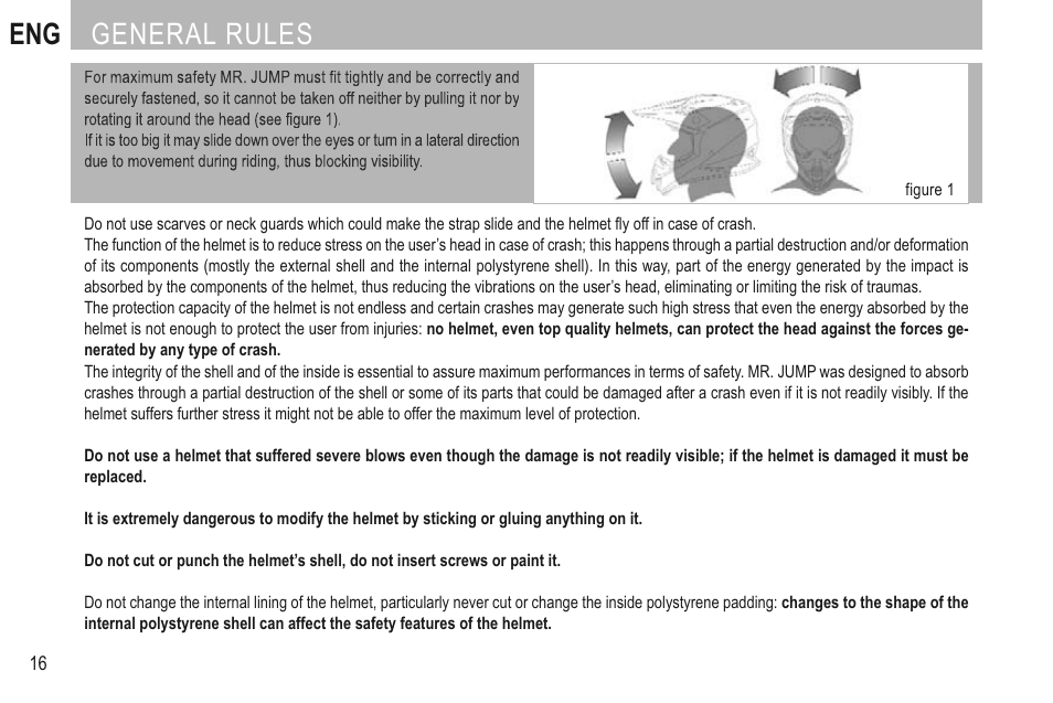 General rules | SUOMY Mr Jump User Manual | Page 18 / 76