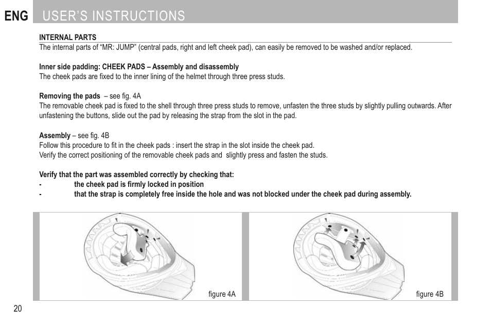 Eng user’s instructions | SUOMY Mr Jump User Manual | Page 22 / 76