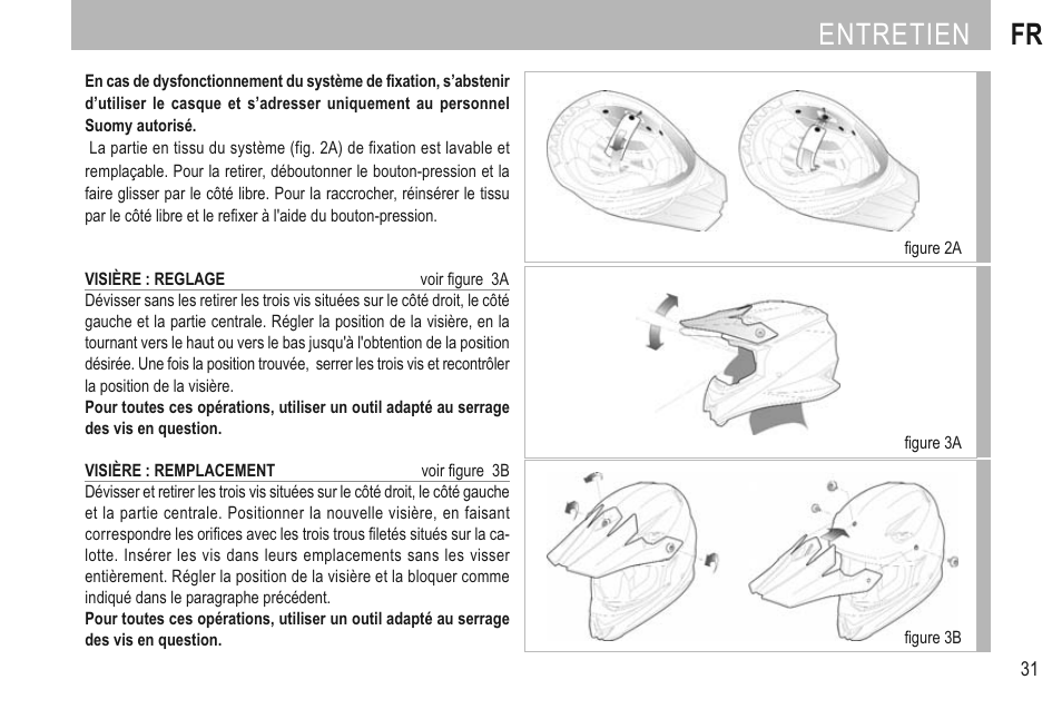 Entretien fr | SUOMY Mr Jump User Manual | Page 33 / 76