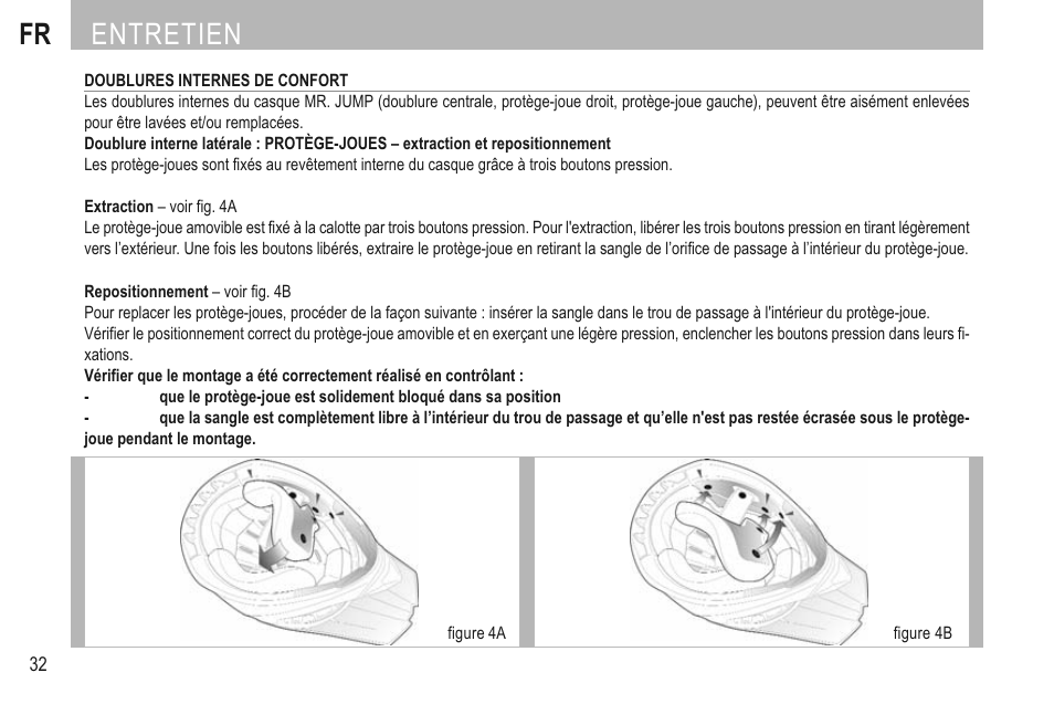 Fr entretien | SUOMY Mr Jump User Manual | Page 34 / 76