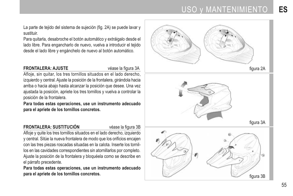 Uso y mantenimiento es | SUOMY Mr Jump User Manual | Page 57 / 76