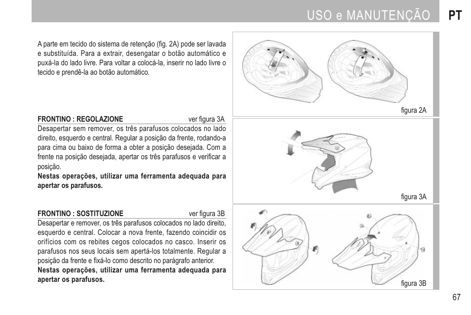 Uso e manutenção pt | SUOMY Mr Jump User Manual | Page 69 / 76