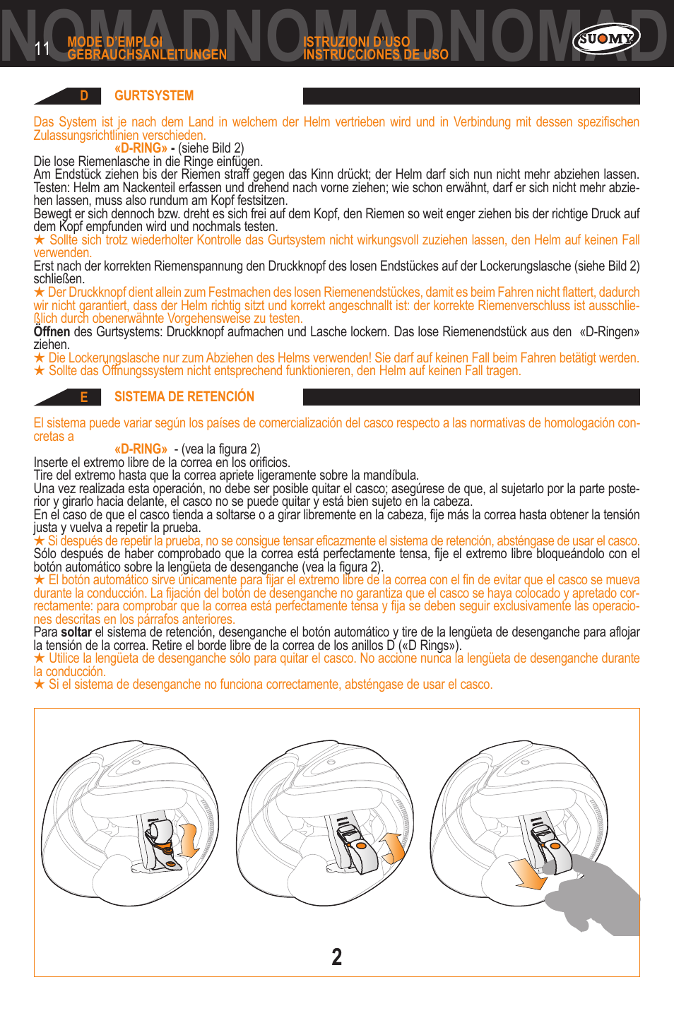 Dnomadnomadnomad | SUOMY Nomad User Manual | Page 11 / 31