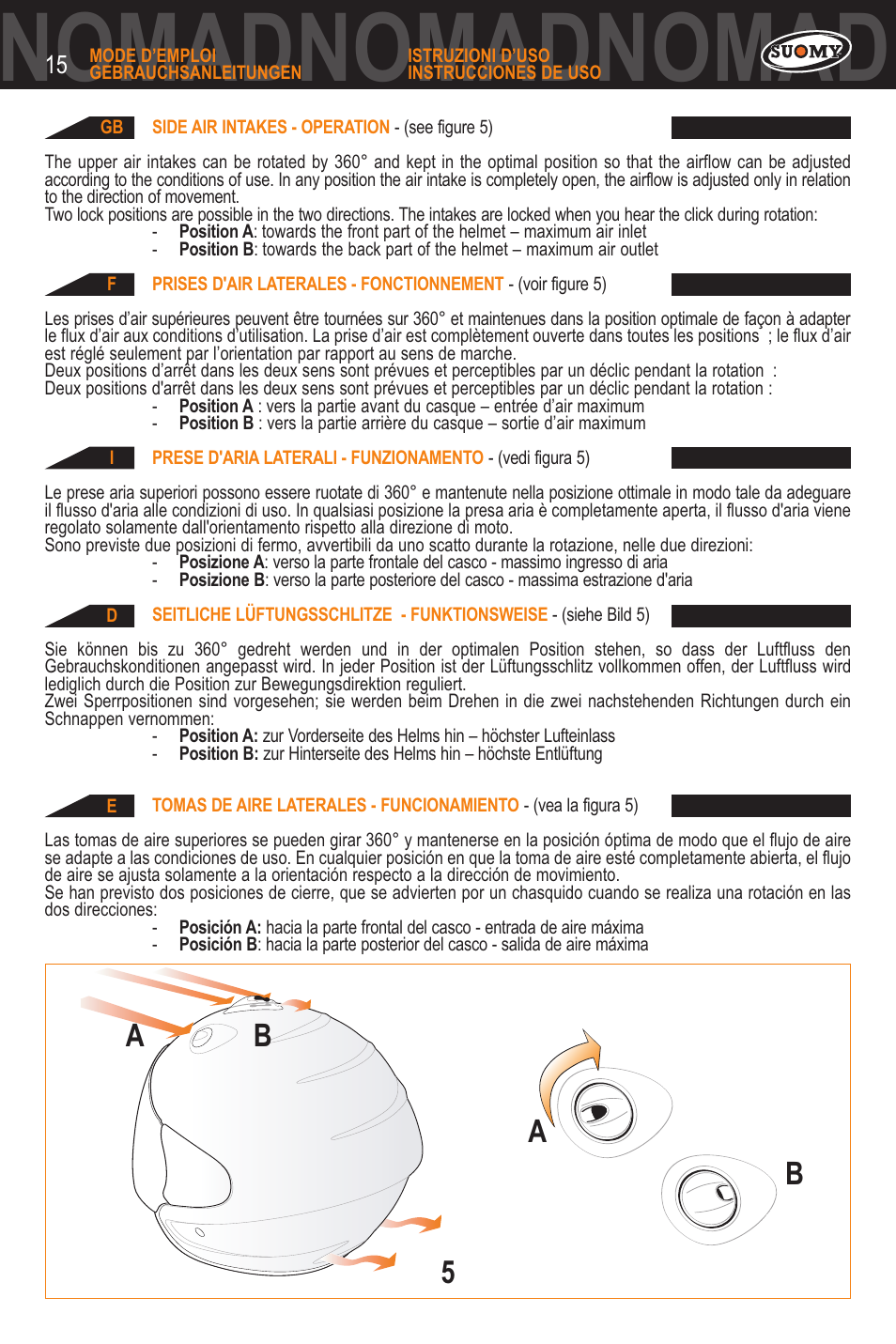 Dnomadnomadnomad, 5a a b b | SUOMY Nomad User Manual | Page 15 / 31