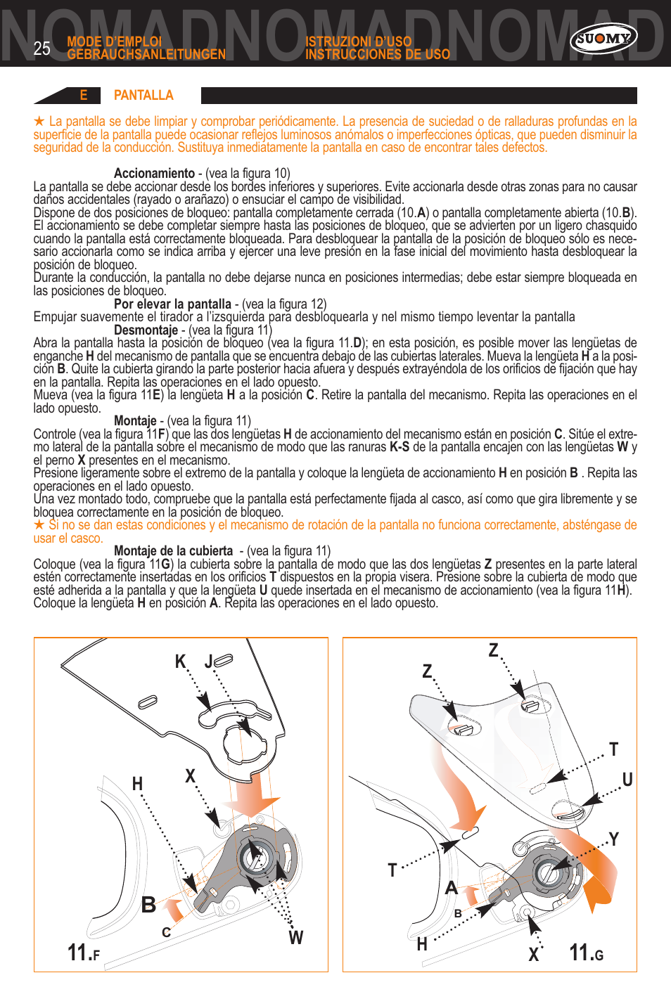 Dnomadnomadnomad, Ba c | SUOMY Nomad User Manual | Page 25 / 31