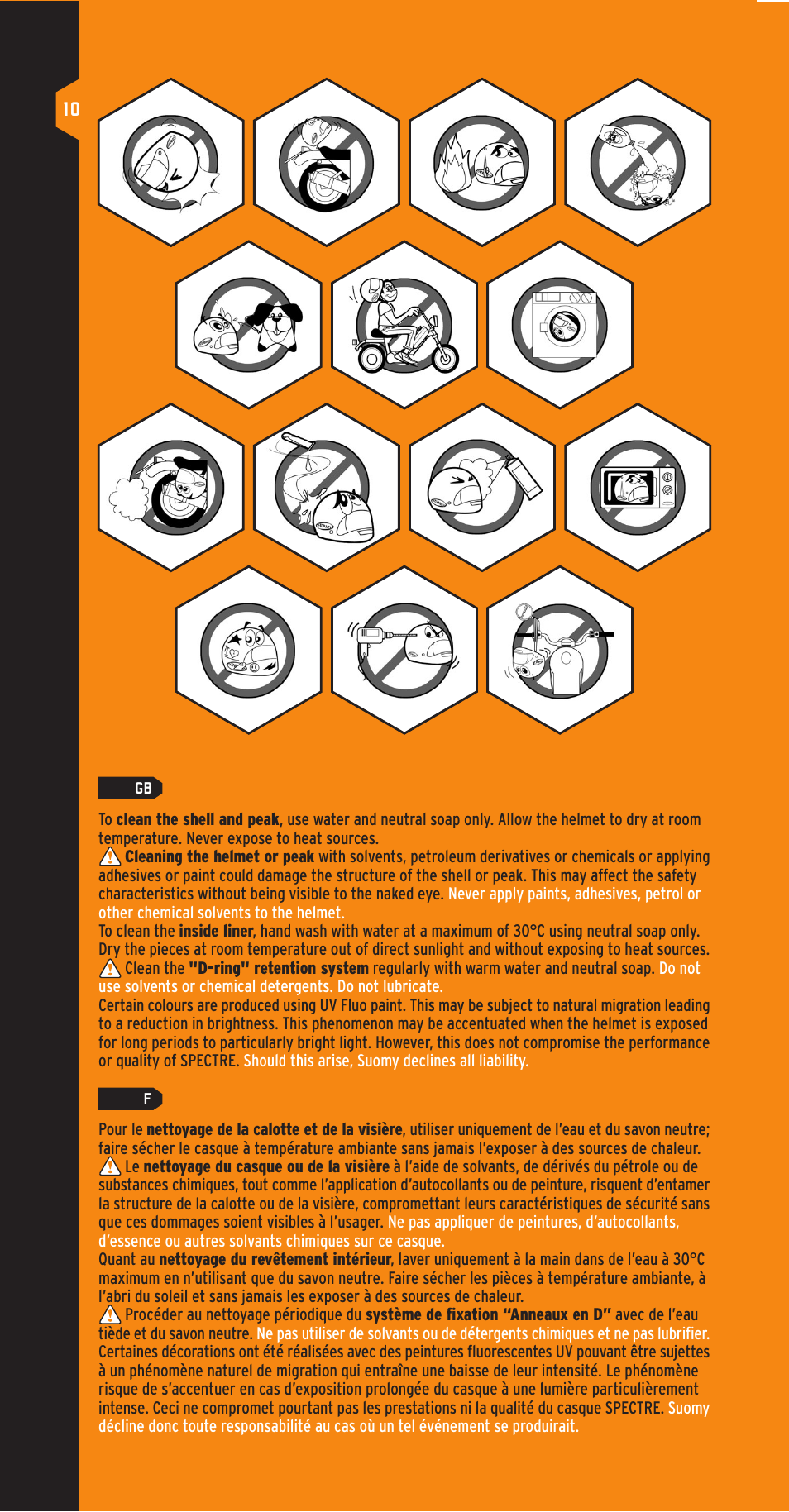 SUOMY Spectre User Manual | Page 10 / 24
