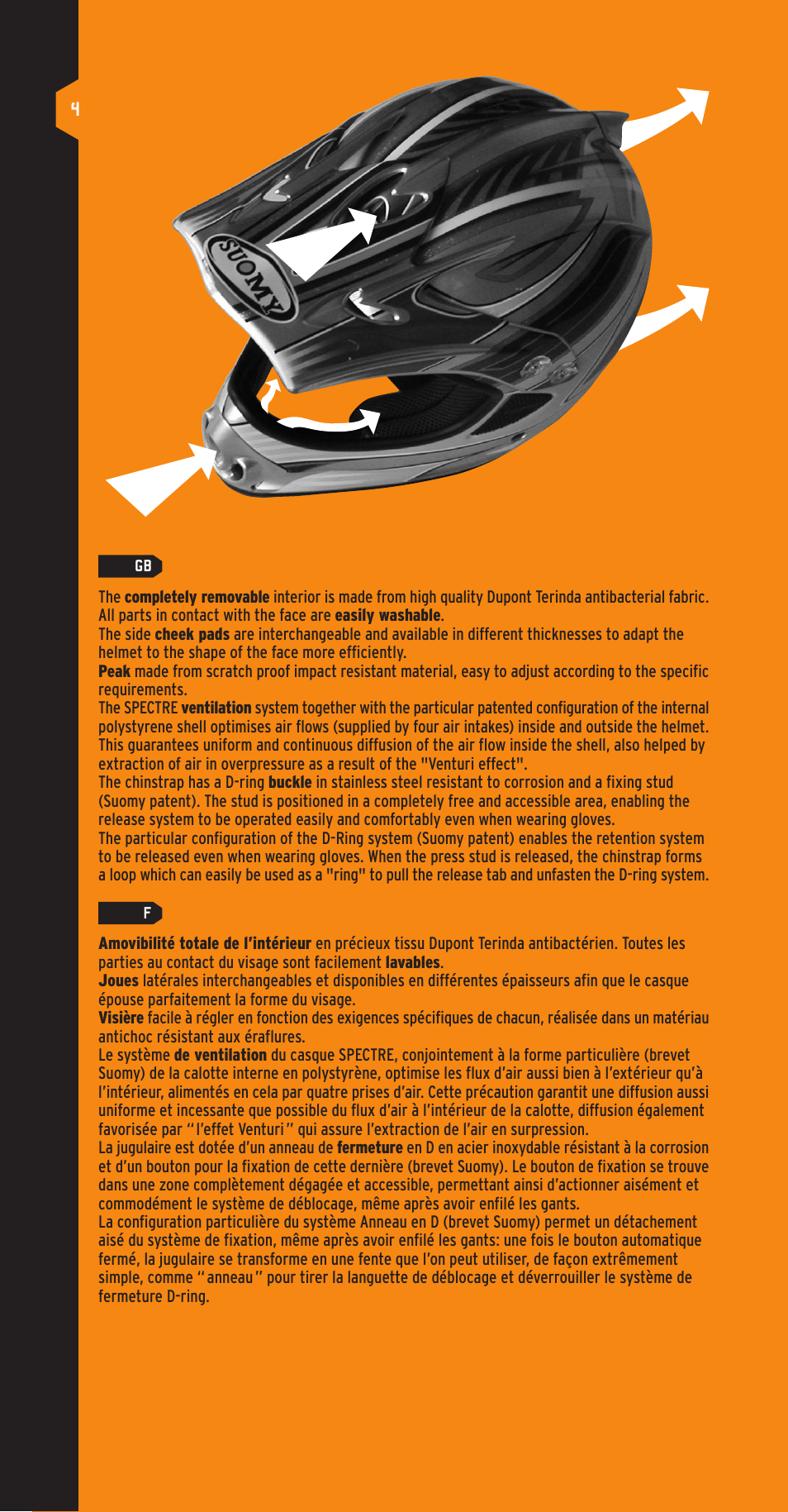 SUOMY Spectre User Manual | Page 4 / 24