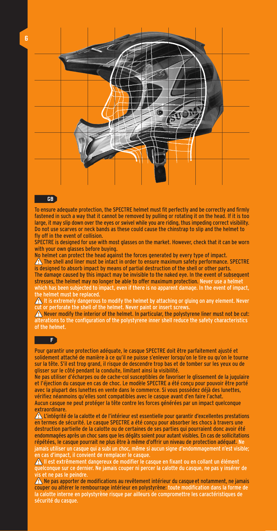 SUOMY Spectre User Manual | Page 6 / 24