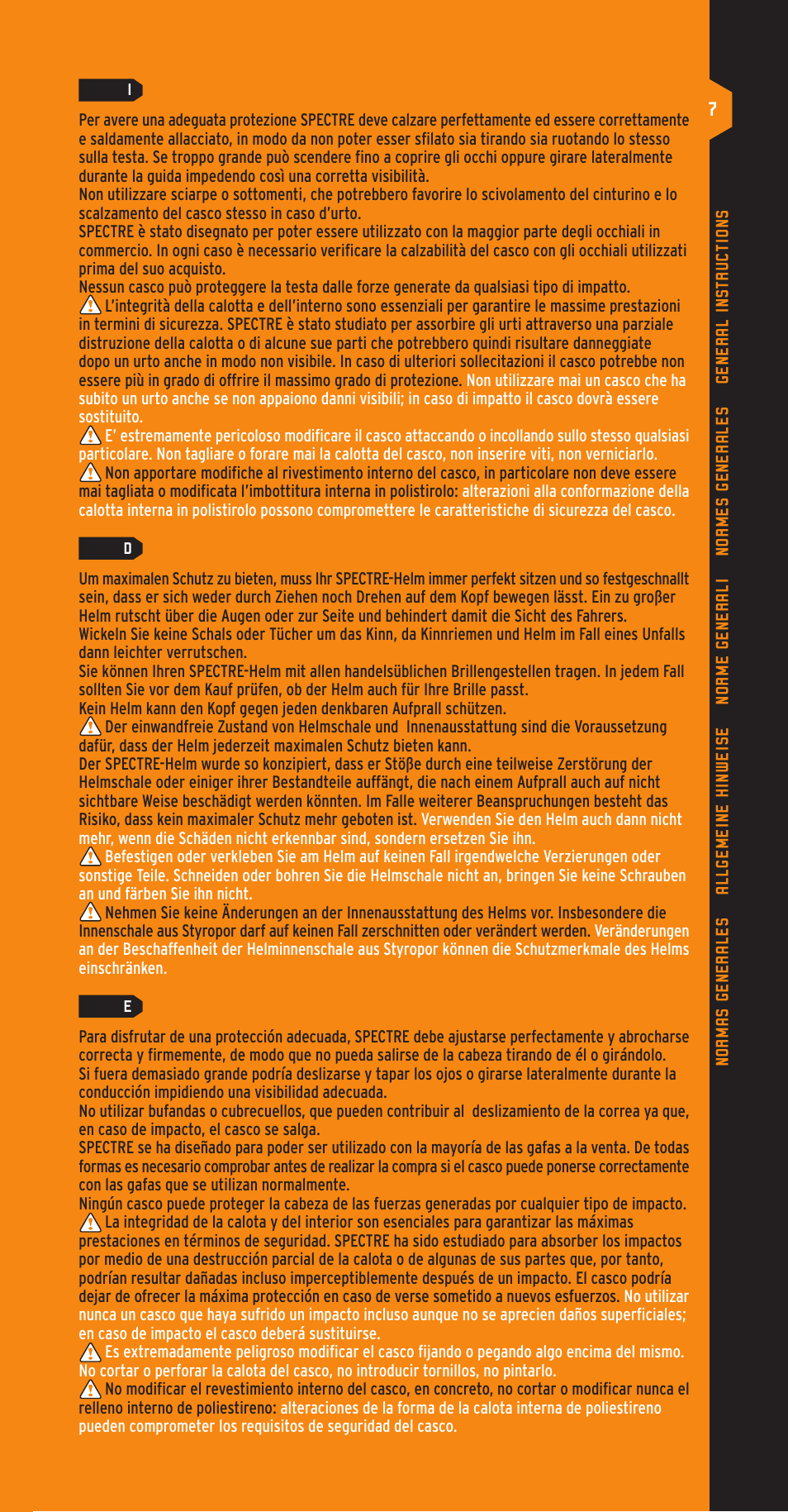 SUOMY Spectre User Manual | Page 7 / 24