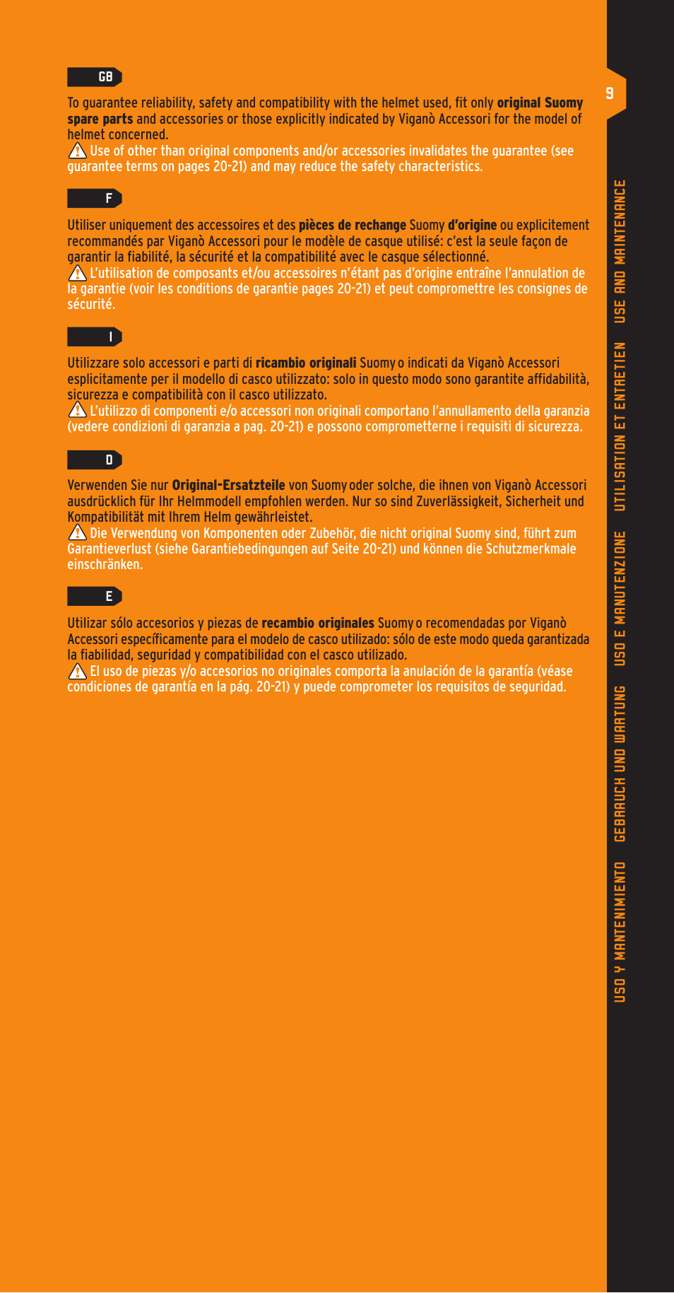 SUOMY Spectre User Manual | Page 9 / 24