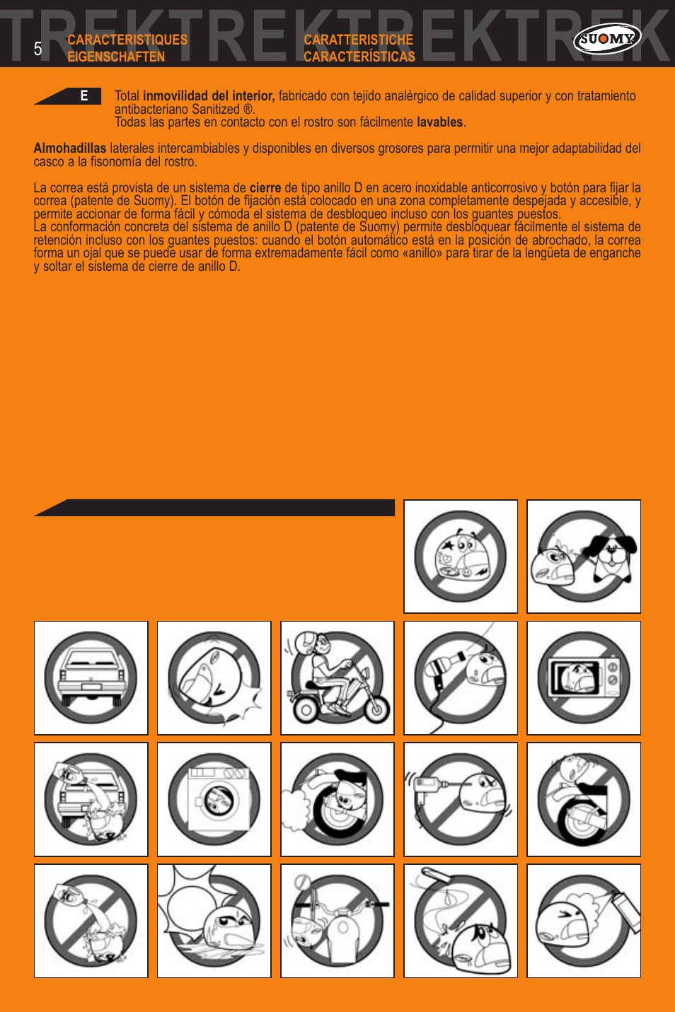 Ktrektrektrektrek | SUOMY Trek User Manual | Page 5 / 31