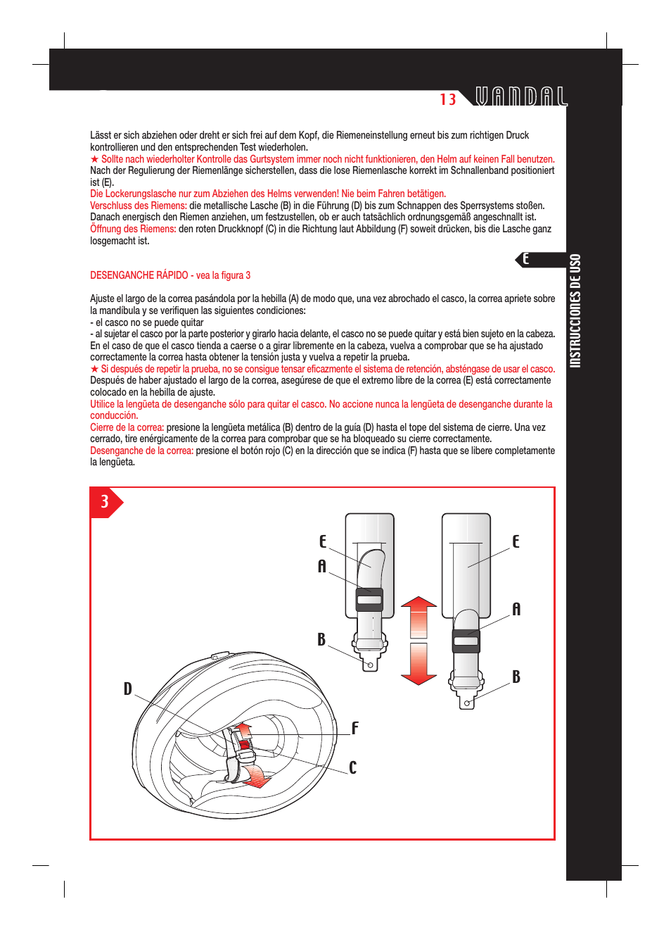 SUOMY Vandal User Manual | Page 13 / 40