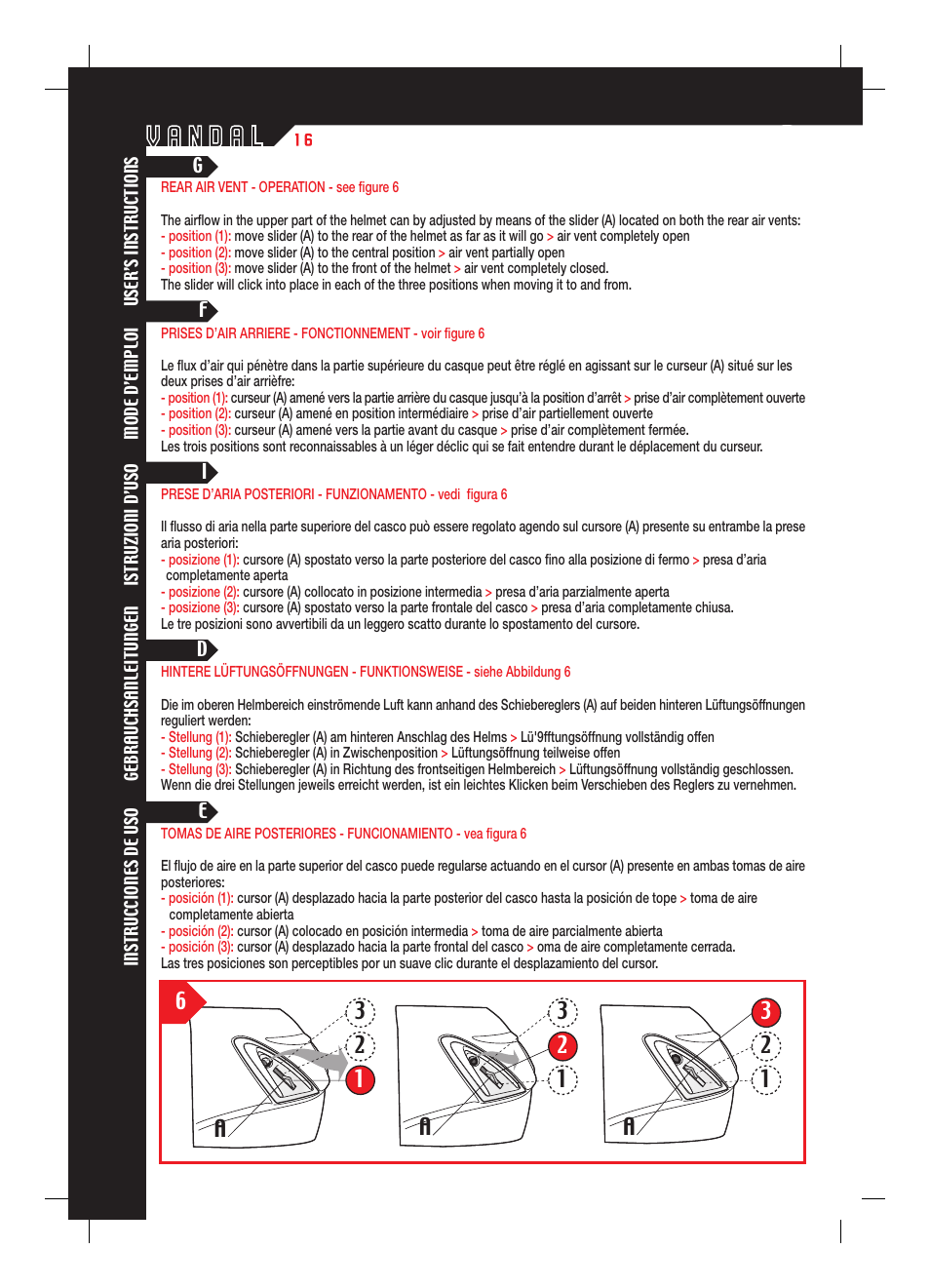 12 3 a a 1 | SUOMY Vandal User Manual | Page 16 / 40