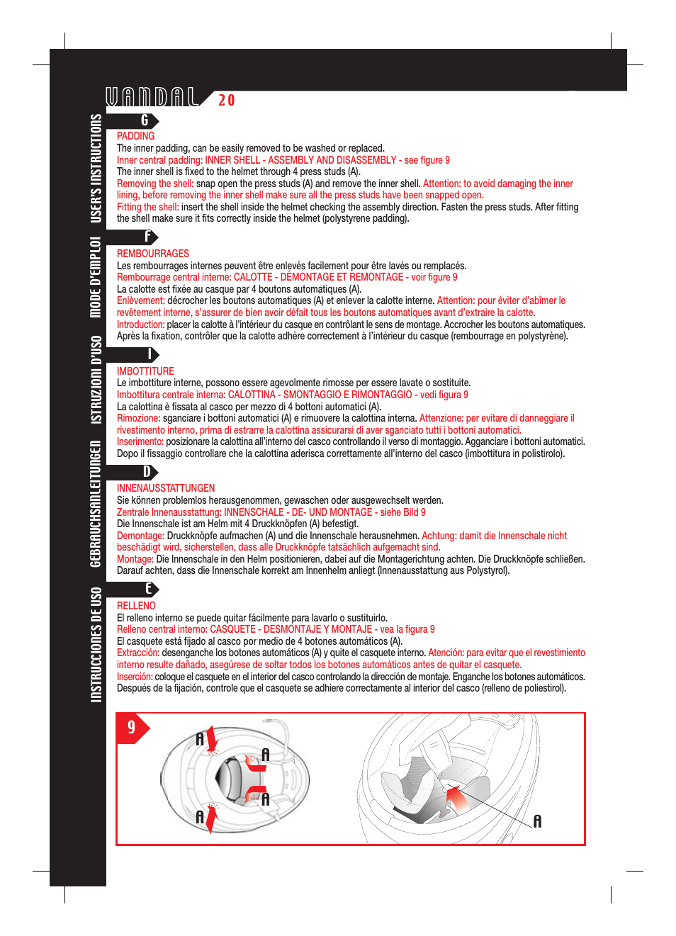 SUOMY Vandal User Manual | Page 20 / 40