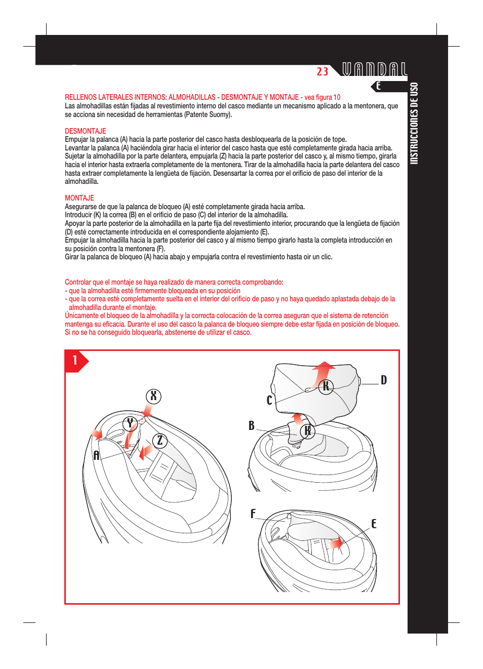 SUOMY Vandal User Manual | Page 23 / 40