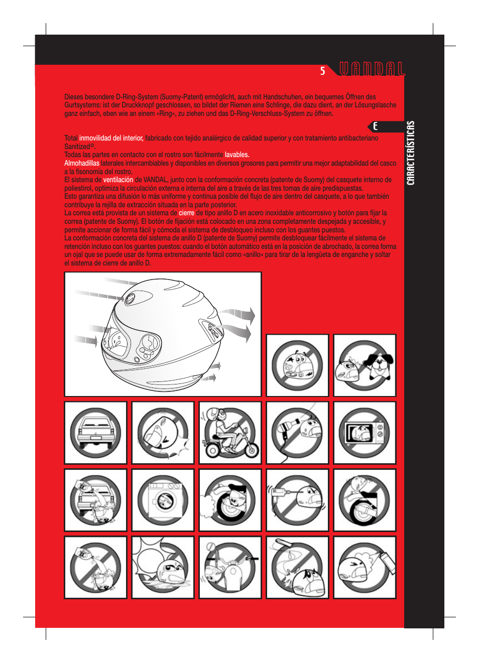 SUOMY Vandal User Manual | Page 5 / 40