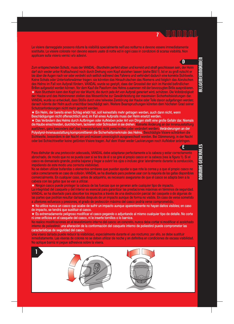 SUOMY Vandal User Manual | Page 7 / 40
