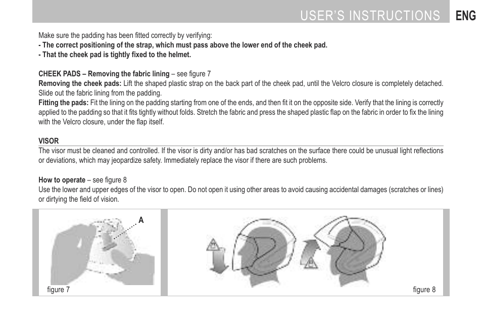 User’s instructions eng | SUOMY City Tour User Manual | Page 23 / 75