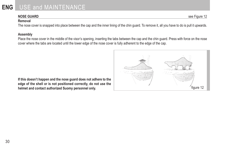 Eng use and maintenance | SUOMY SR Sport User Manual | Page 32 / 100