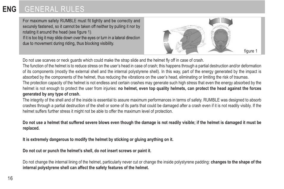 General rules | SUOMY Rumble User Manual | Page 18 / 76